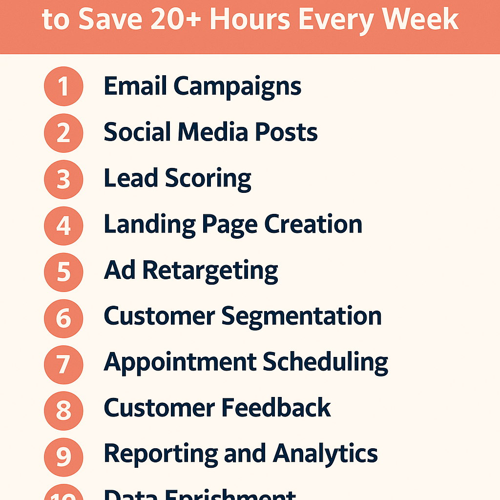 marketing tasks to automate